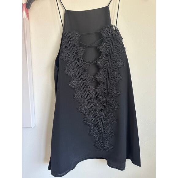 CAMI NYC Charlie Charmeuse Silk Tank in Black NWOT Small - Picture 4 of 7